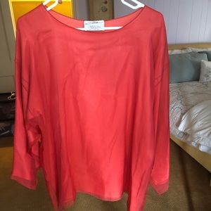 Zoran coral blouse.